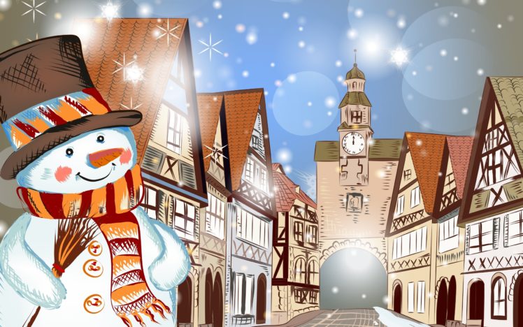 christmas, Winter, Merry, Christmas, Home, Snow HD Wallpaper Desktop Background