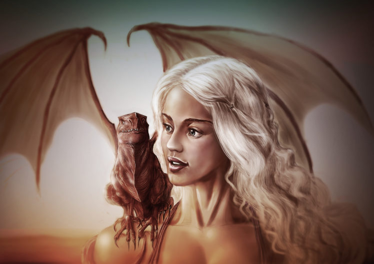 daenerys, Targaryen, Art, Game, Of, Thrones, Game, Of, Thrones, Emilia, Clarke HD Wallpaper Desktop Background