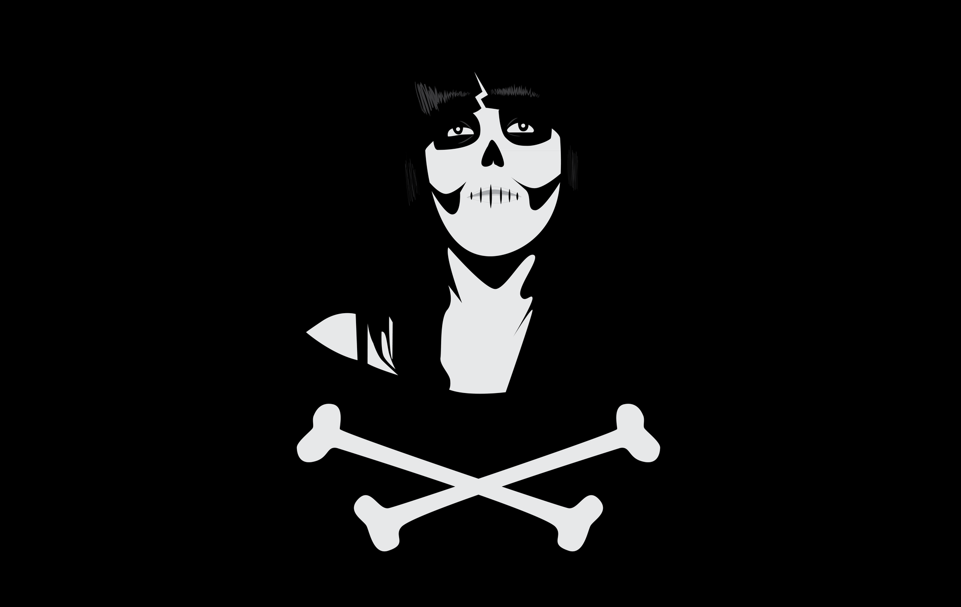 dia, De, Los, Muertos, Day, Of, The, Dead, Skull, Crossbones Wallpaper