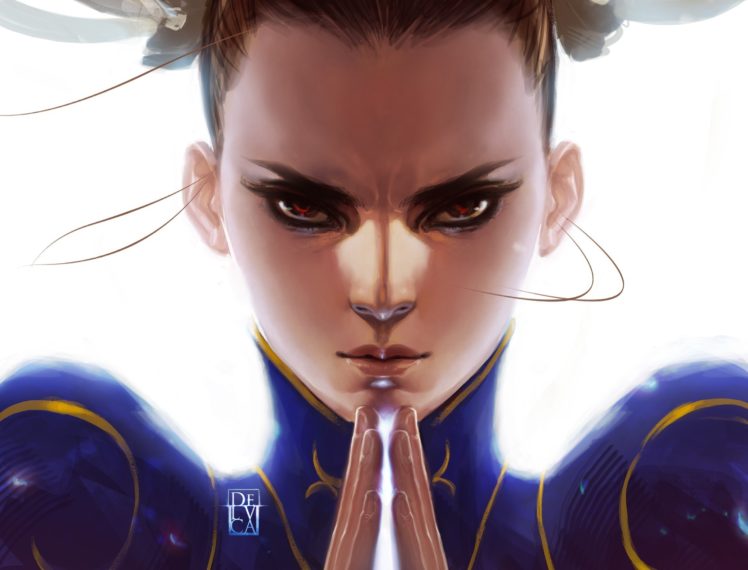 street, Fighter, Face, Glance, Games, Girls HD Wallpaper Desktop Background
