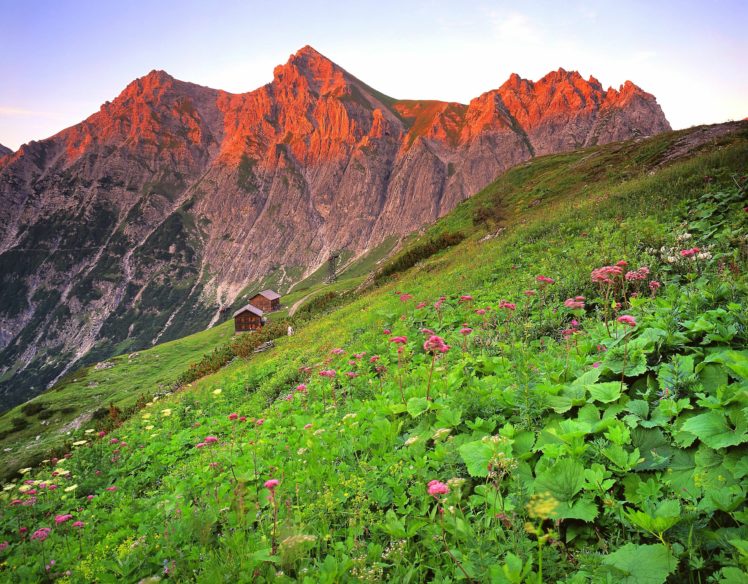 austria, Brandnertal, Mountain, House, Landscape HD Wallpaper Desktop Background
