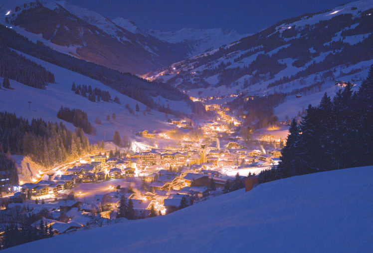 austria, Mountains, City, Home, Night, Lights, Landscape HD Wallpaper Desktop Background