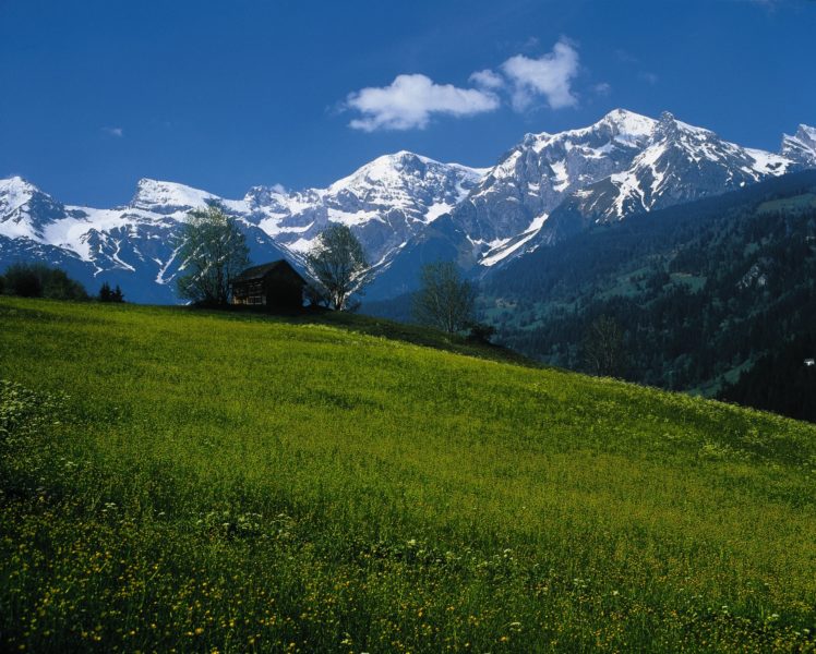 austria, Mountains, House, Landscape HD Wallpaper Desktop Background