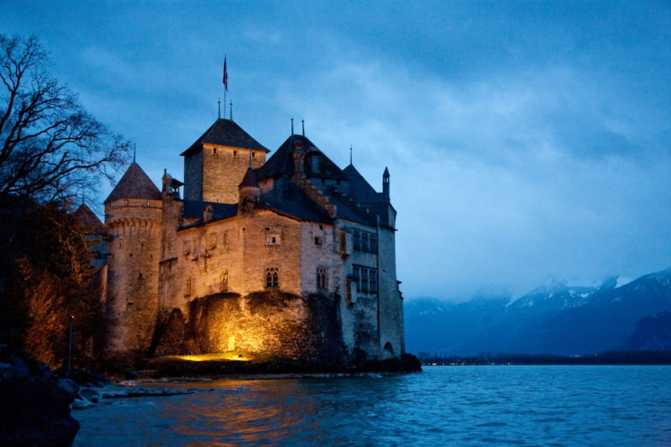 castles, Switzerland, Chillon HD Wallpaper Desktop Background