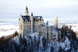castle, Germany, Winter, Neuschwanstein, Bavaria