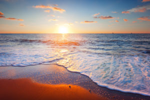 beach, Sand, Clouds, Landscape, Sea, Sky, Beautiful, Sunset, Scene