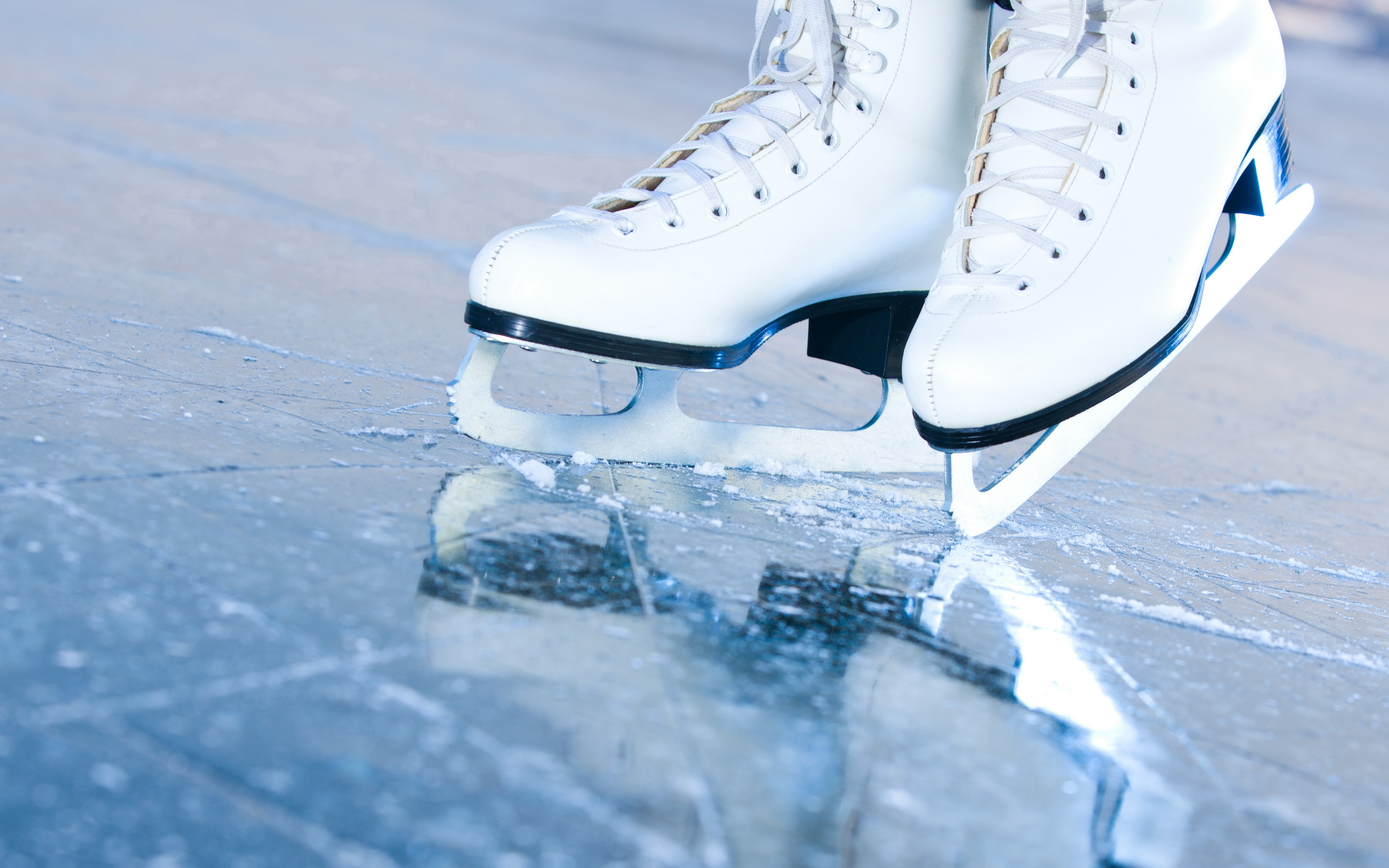 ice, Rink, Ice, Skating, Bokeh Wallpaper