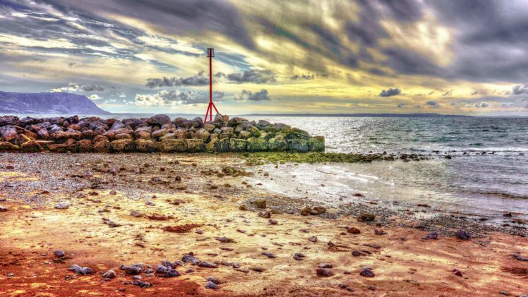 uk, Sea, Beach, Rocks, Landscape HD Wallpaper Desktop Background