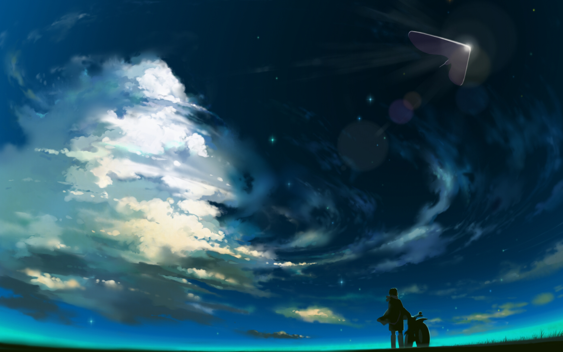 scenic, Artwork, Hoshi, Wo, Ou, Kodomo, Children, Who, Chase, Lost, Voices, From, Deep, Below Wallpaper