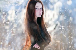 women, Snow, Redheads, Cold, Freckles, Winter