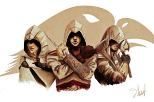 assassins, Creed, Three, 3, Hood, Headgear, Warrior