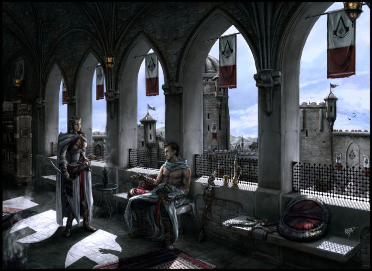 assassins, Creed, Altair, And, Adha, Fantasy HD Wallpaper Desktop Background