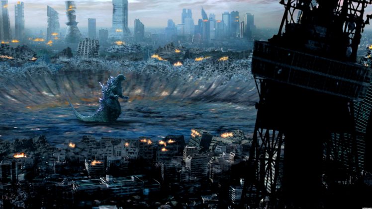 godzilla, Sci fi, Fantasy, Action, Dinosaur, Apocalyptic HD Wallpaper Desktop Background