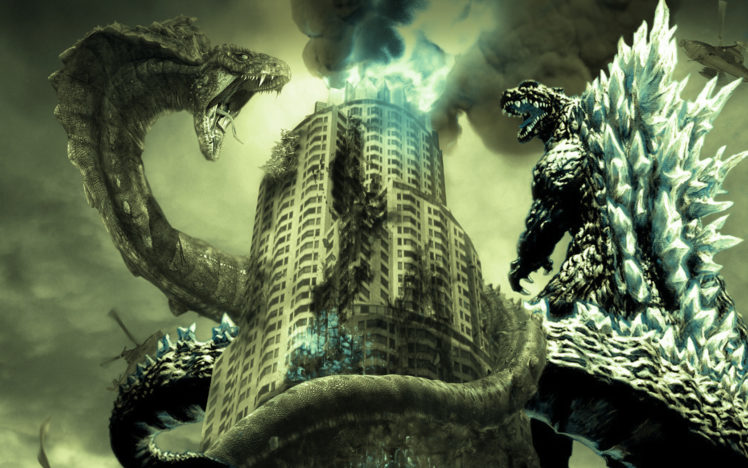 godzilla, Sci fi, Fantasy, Action, Dinosaur, Monster, Battle, Apocalyptic HD Wallpaper Desktop Background