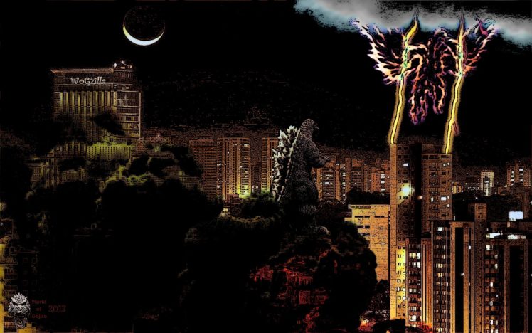 godzilla, Sci fi, Fantasy, Action, Dinosaur, Monster, Battle, City HD Wallpaper Desktop Background