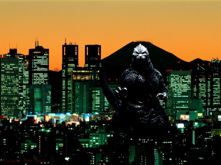 godzilla, Sci fi, Fantasy, Action, Dinosaur, Monster, City HD Wallpaper Desktop Background