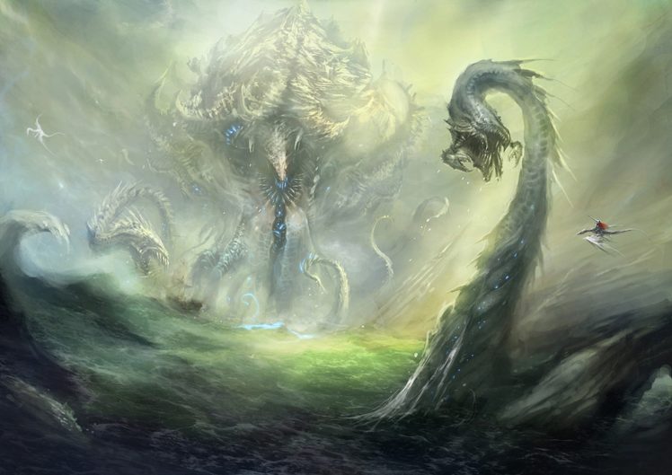 rift, Games, Fantasy, Warrior, Battle, Monster, Dragon HD Wallpaper Desktop Background