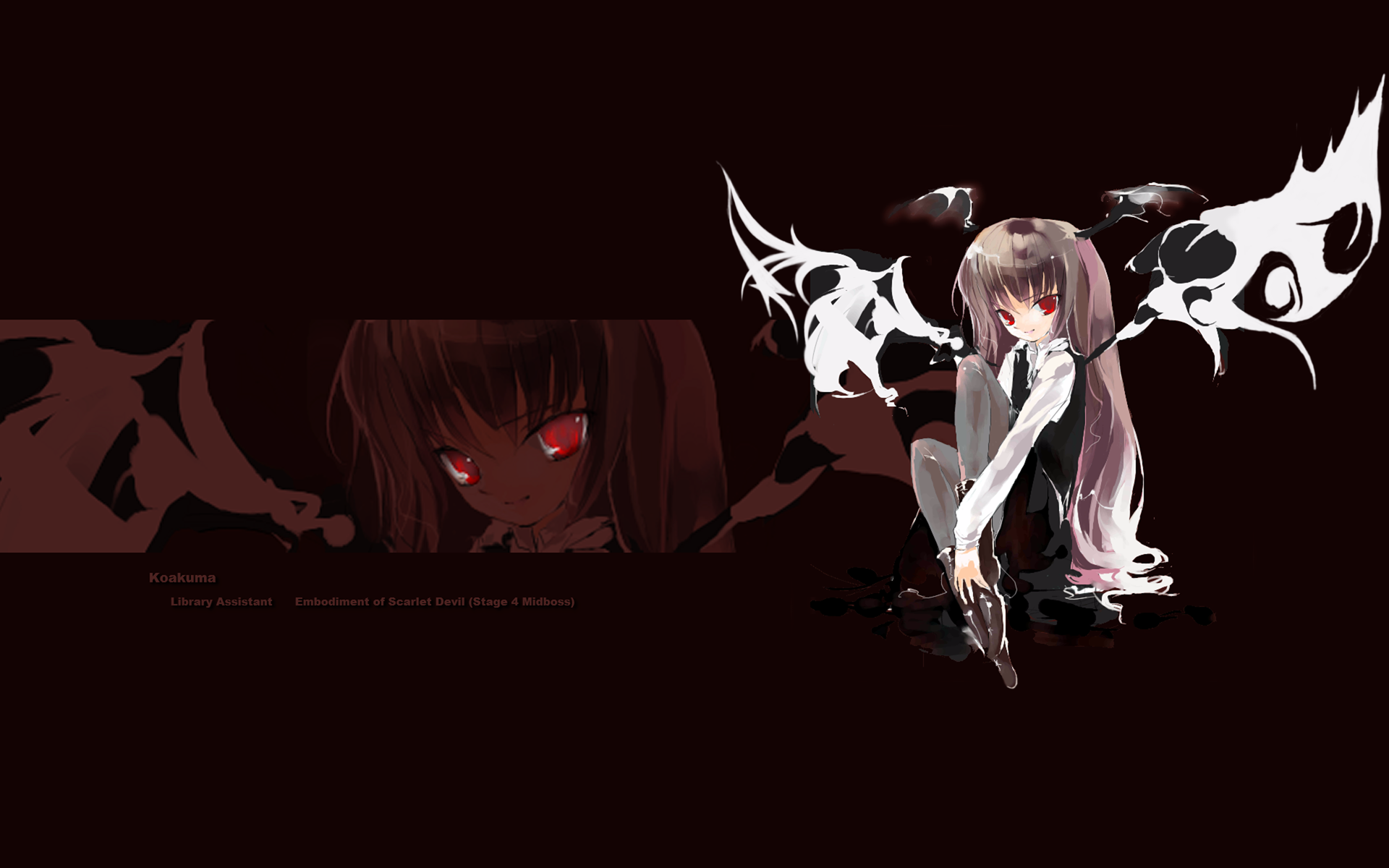 women, Touhou, Devil, Koakuma Wallpaper