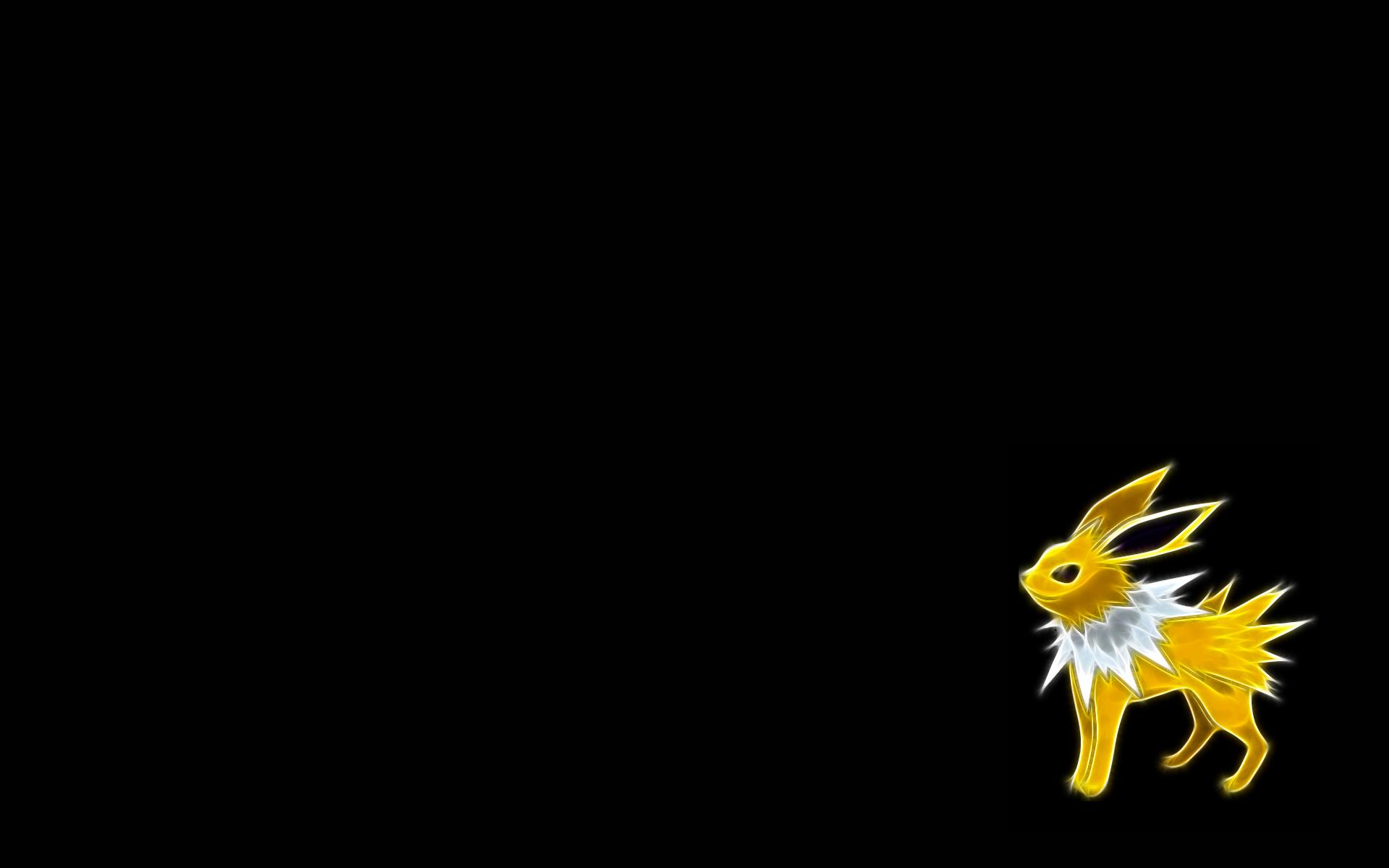 pokemon, Jolteon, Black, Background Wallpaper