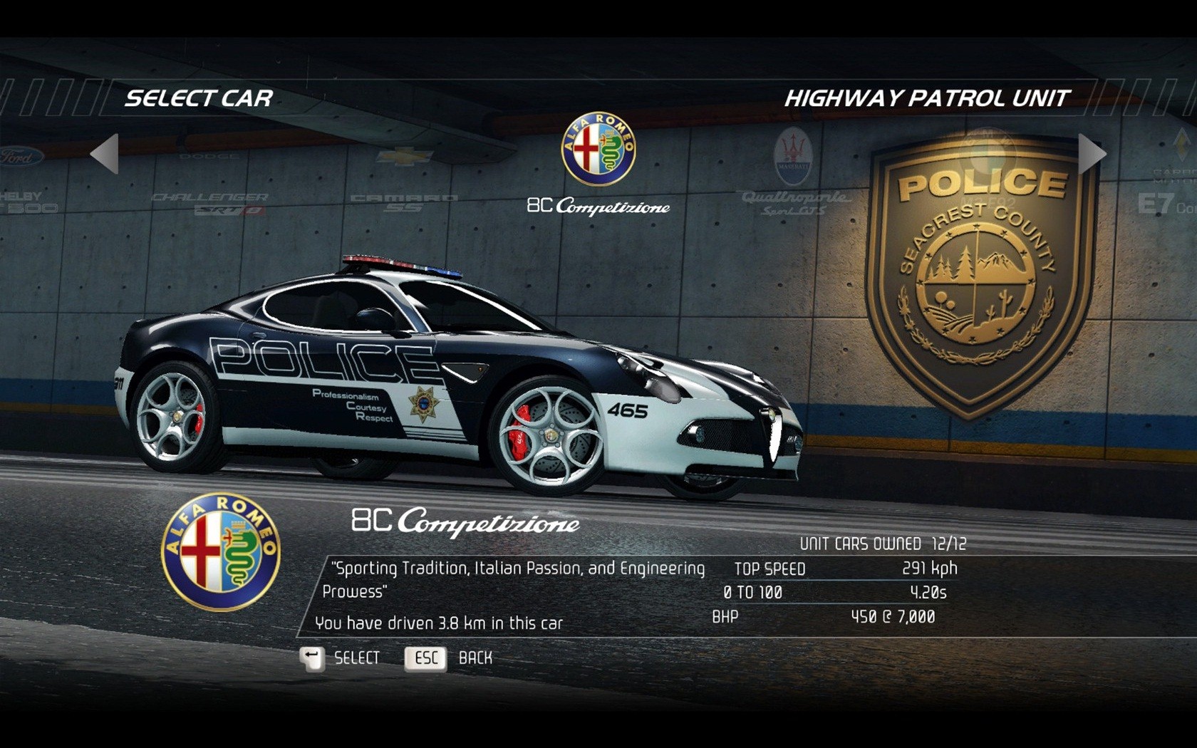 video, Games, Cars, Police, Alfa, Romeo, 8c, Need, For, Speed, Hot, Pursuit, Games, Competizione, Pc, Games Wallpaper