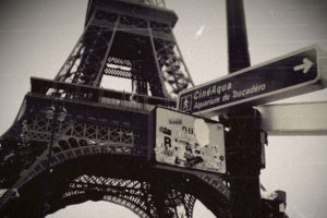 eiffel, Tower, Paris, Cityscapes, Monochrome