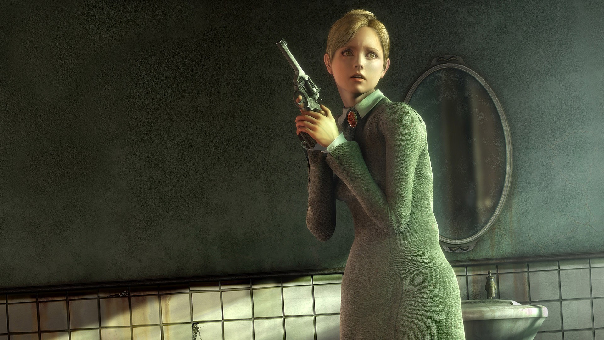 women, Guns, Mirrors, Artwork, Rule, Of, Rose Wallpaper