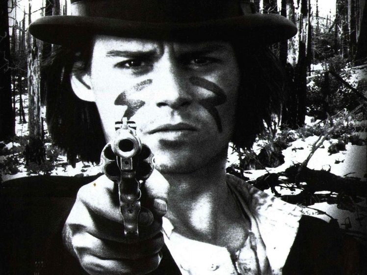 black, And, White, Trees, Movies, Forests, Revolvers, Film, Johnny, Depp, Monochrome, Hats, Dead, Man, Faces, Dead, Man,  movie , Firearms HD Wallpaper Desktop Background