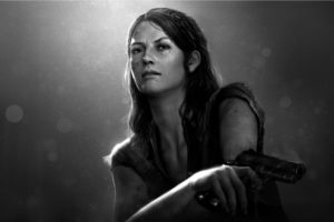 women, Video, Games, Guns, Grayscale, Girls, With, Guns, Artwork, Naughty, Dog, Playstation, 3, The, Last, Of, Us