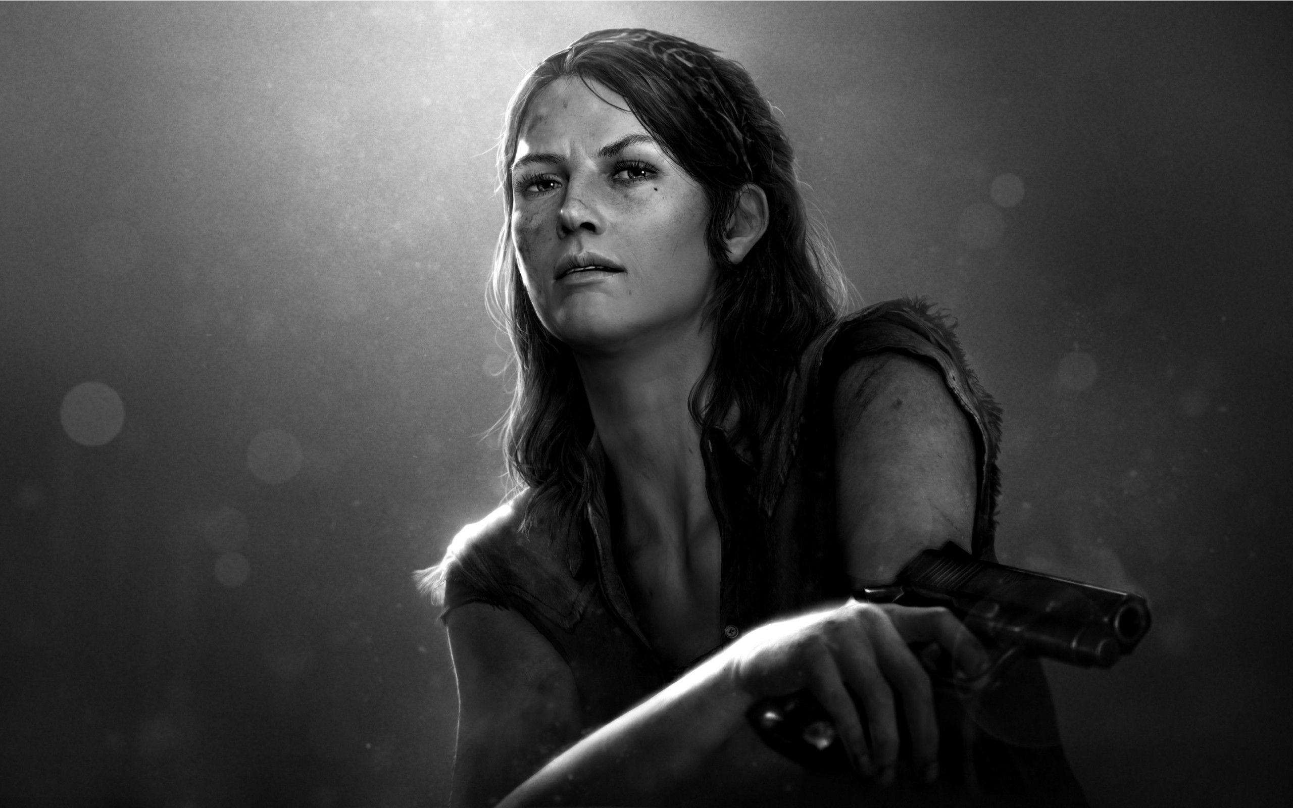 women, Video, Games, Guns, Grayscale, Girls, With, Guns, Artwork, Naughty, Dog, Playstation, 3, The, Last, Of, Us Wallpaper
