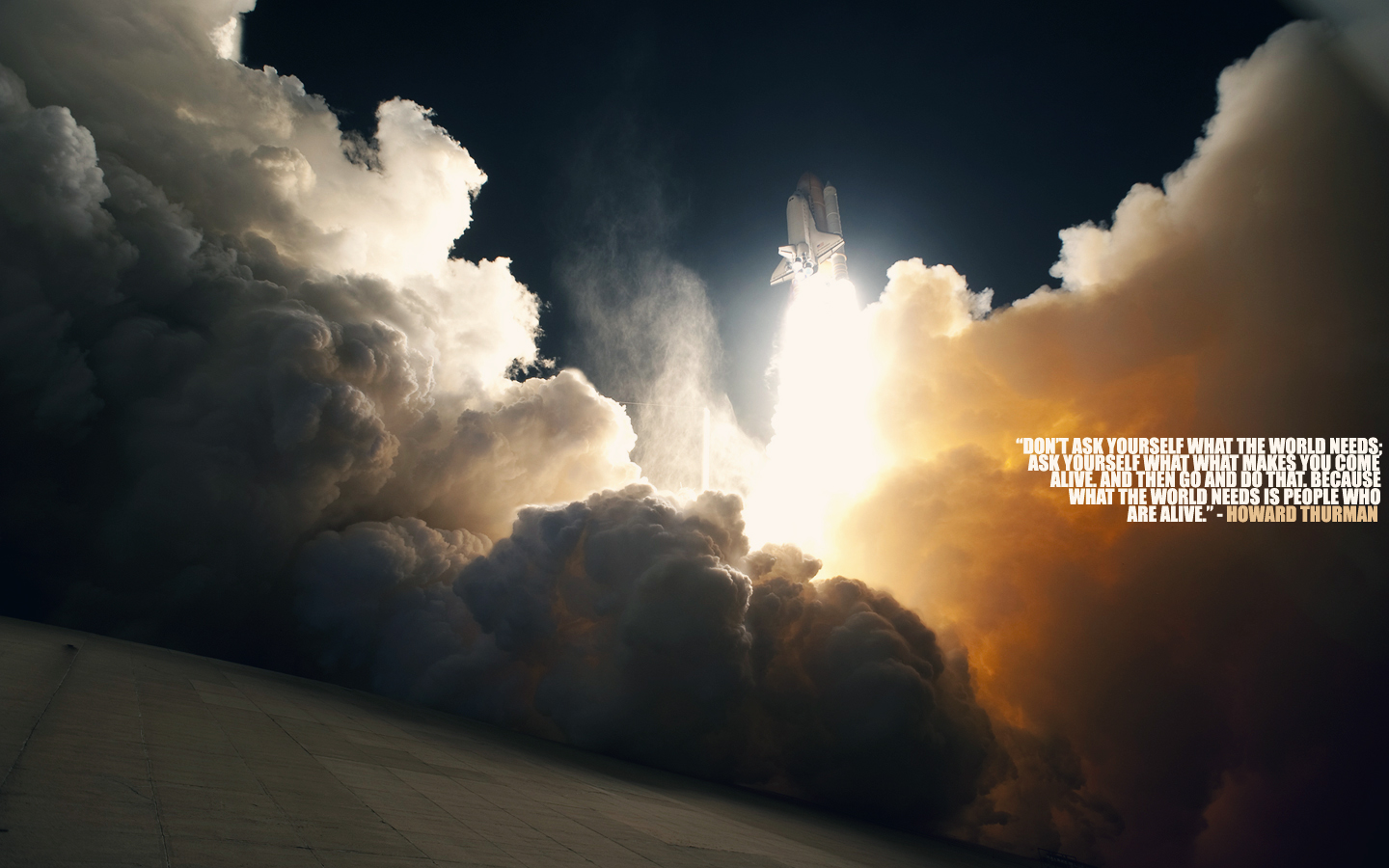 clouds, Quotes, Space, Shuttle, Nasa, Howard, Thurman Wallpaper