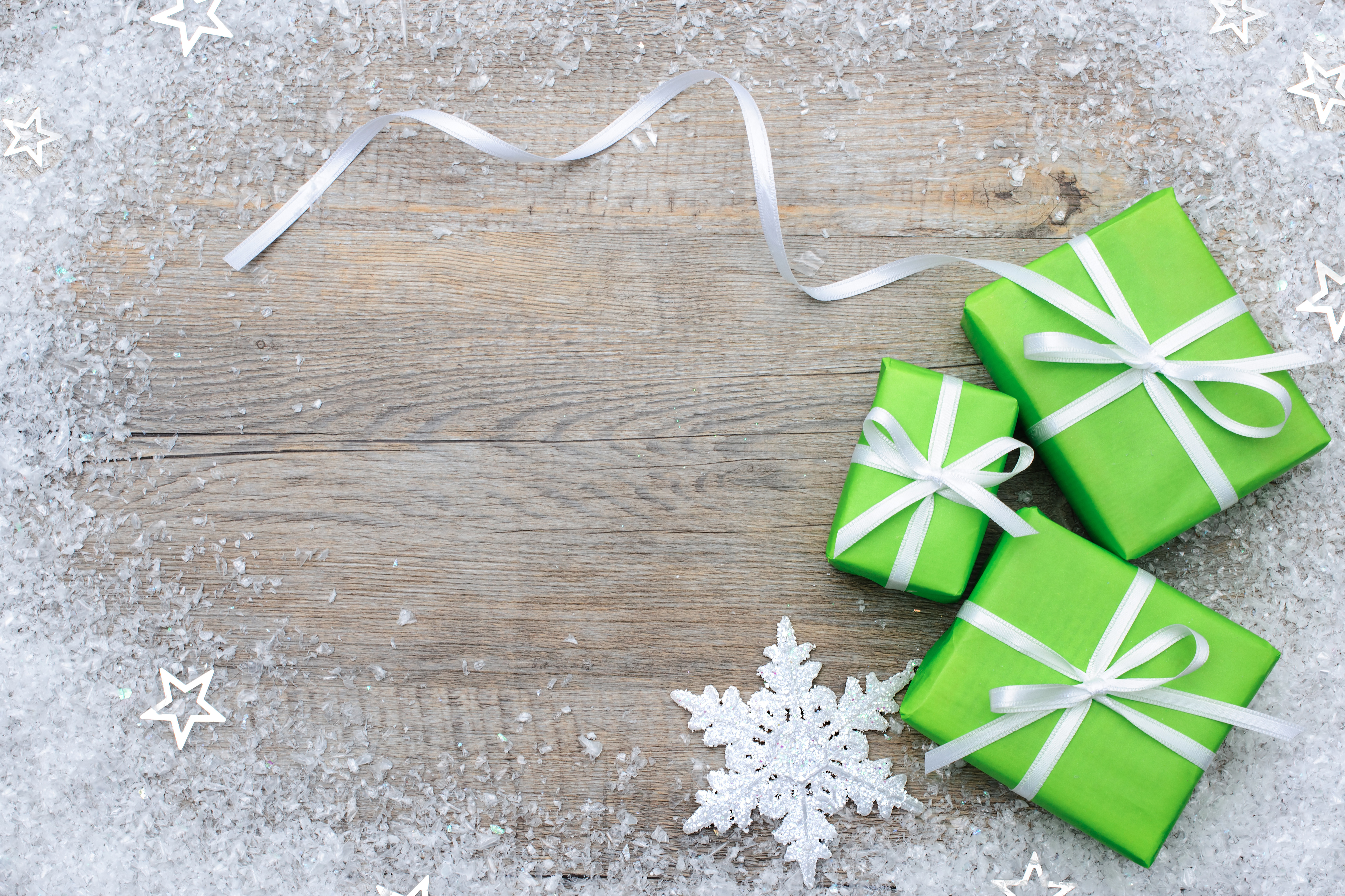 holidays, Christmas,  , New, Year,  , Gifts, Snowflakes, Ribbon, Bowknot Wallpaper