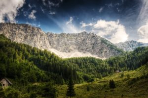 mountains, Clouds, Landscapes, Nature, Austria