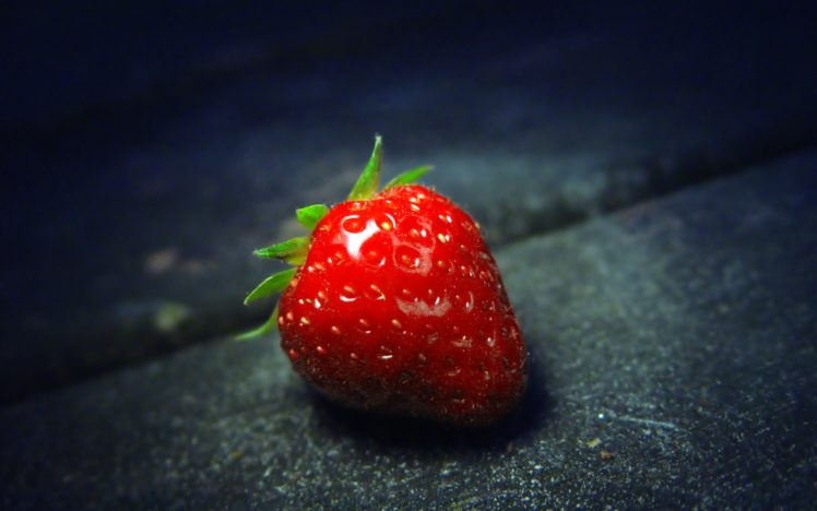 a, Strawberry, Close up HD Wallpaper Desktop Background