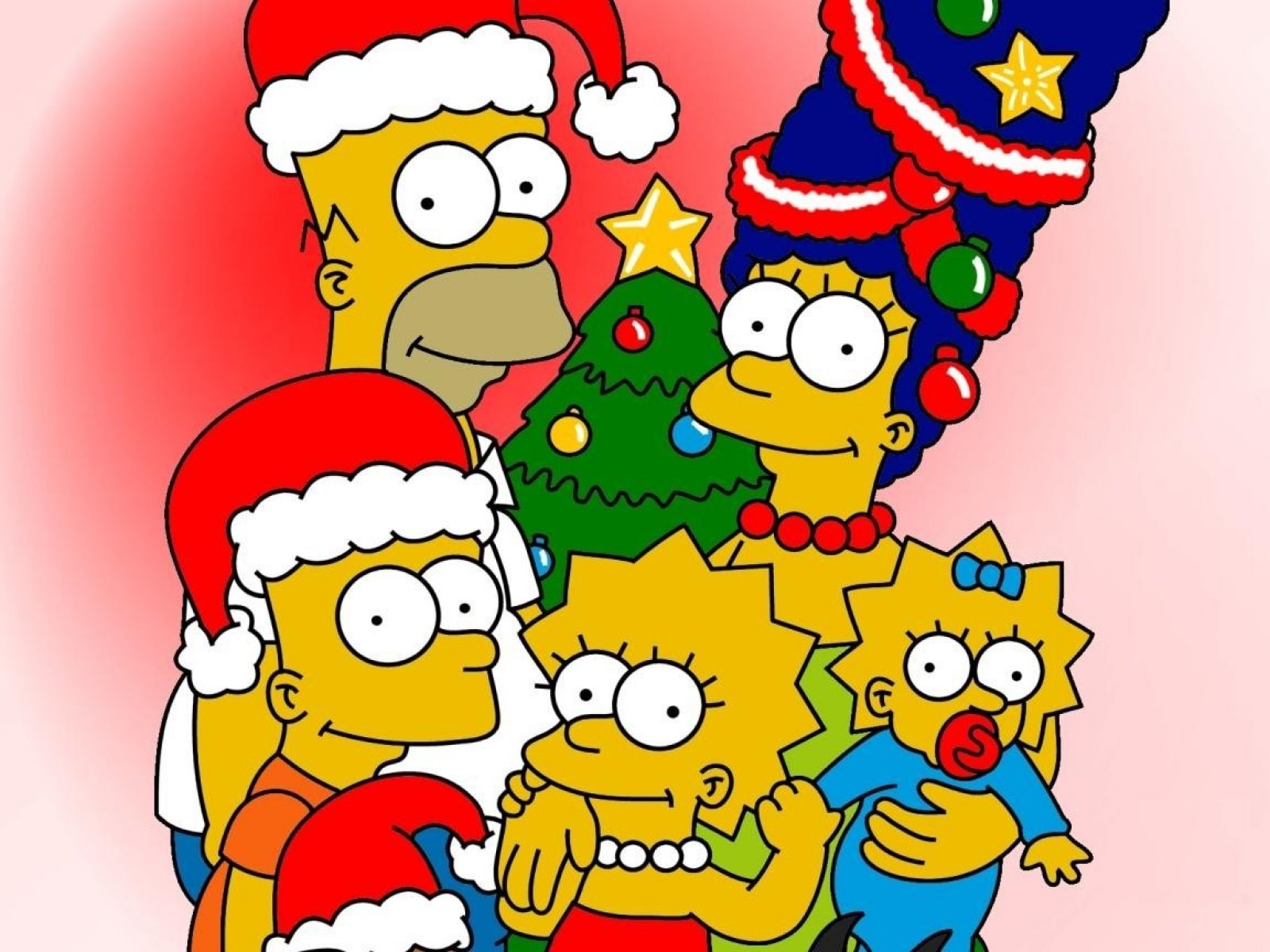 simpsons, Christmas Wallpaper