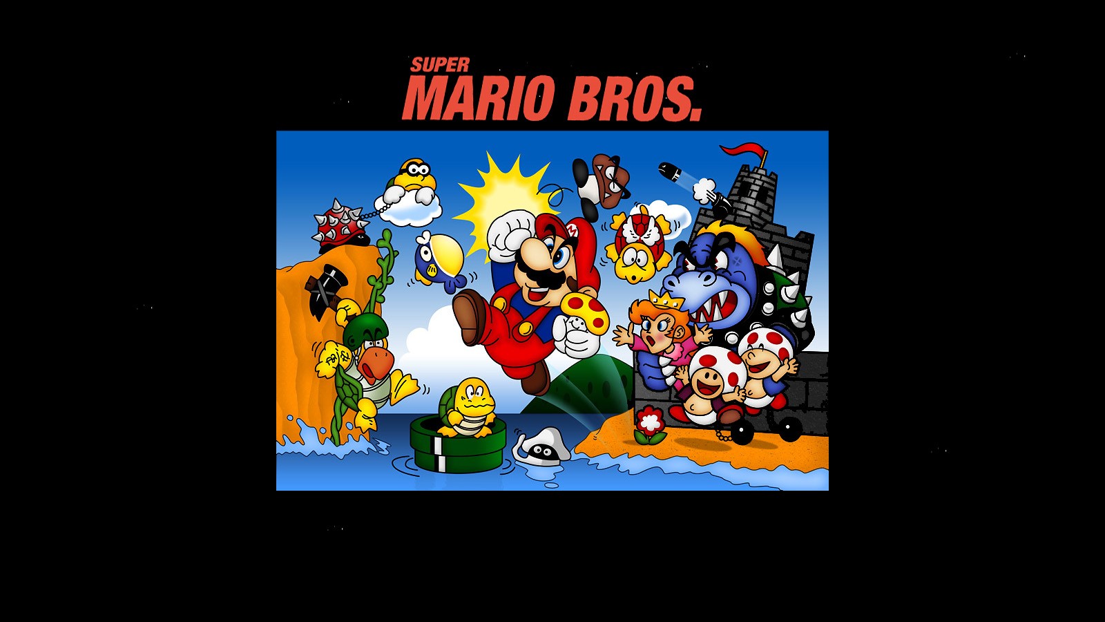 nintendo, Video, Games, Mario, Mario, Bros, Super, Mario, Retro, Games, Nintendo, Entertainment, System Wallpaper