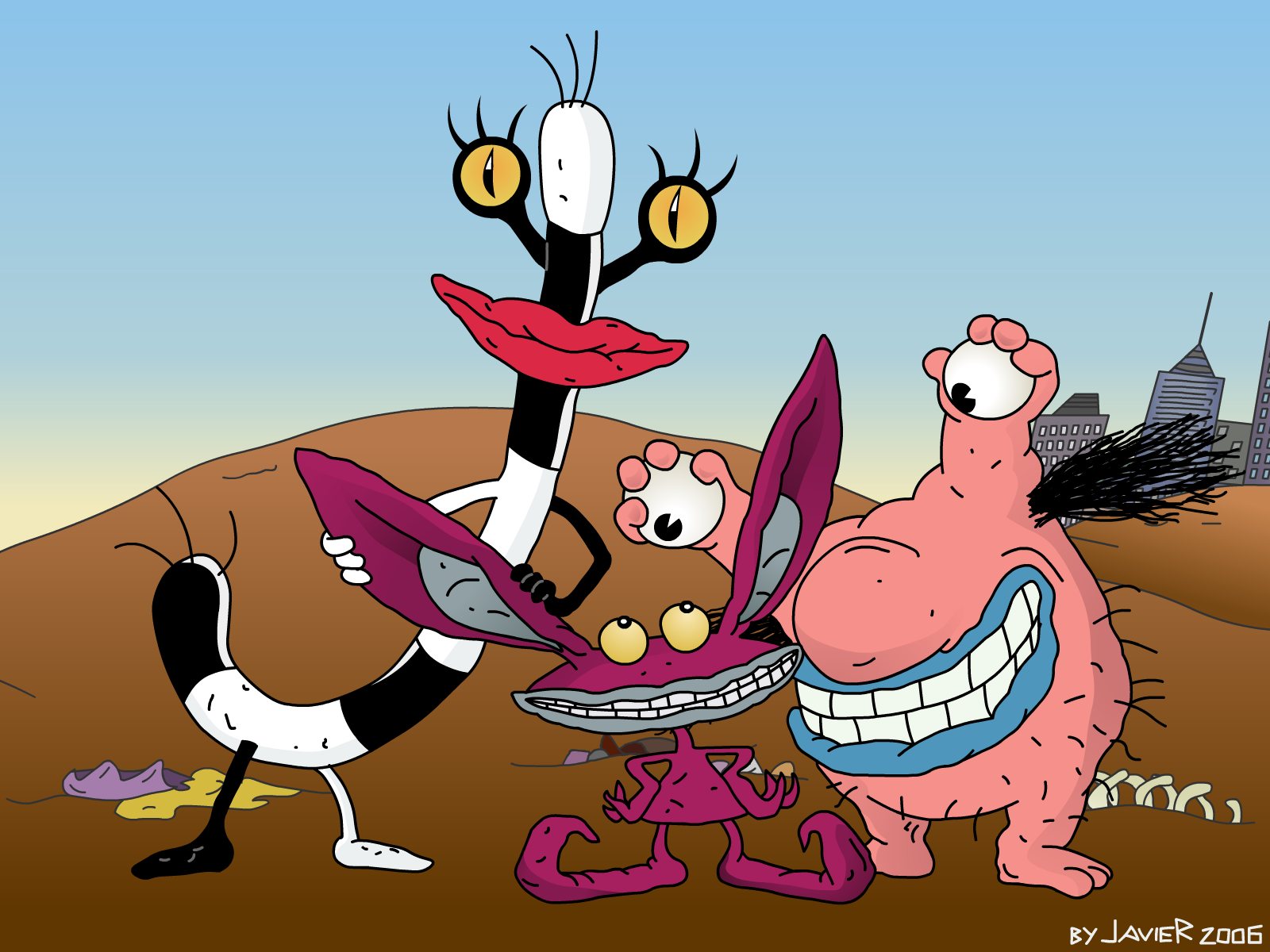 aaahh, Real, Monsters Wallpaper