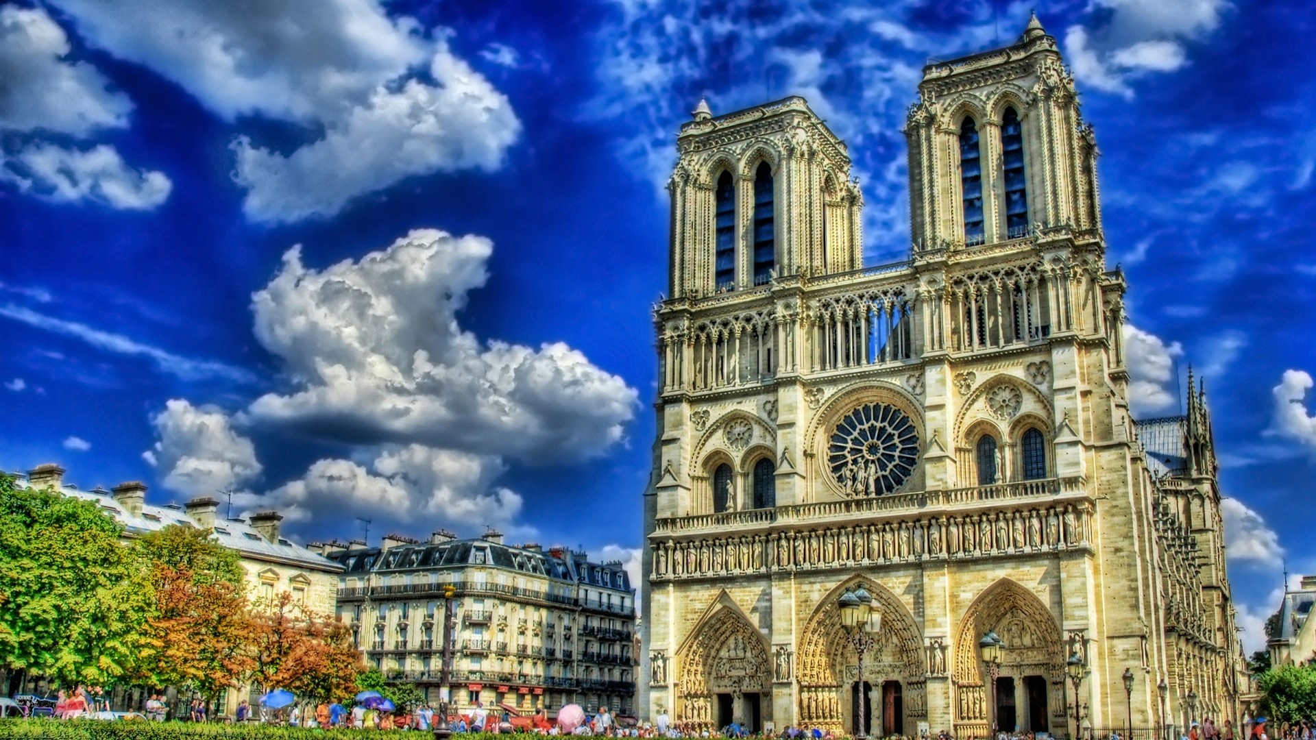 paris, Cityscapes, Buildings, Hdr, Photography Wallpaper