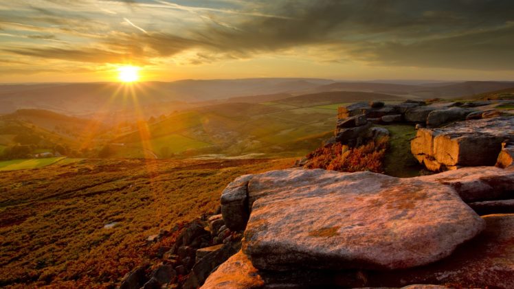 landscapes, England, Peak, District, National, Park HD Wallpaper Desktop Background