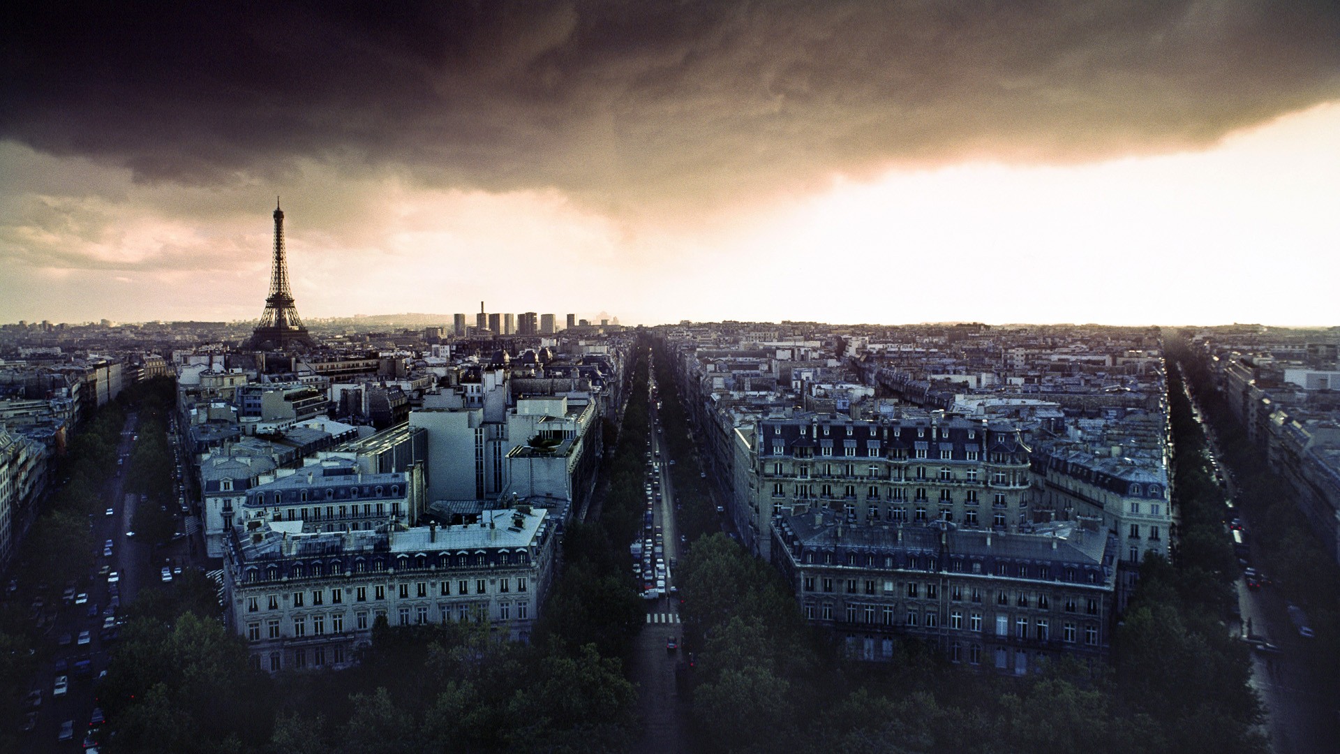 paris, Clouds, Rain, France Wallpaper