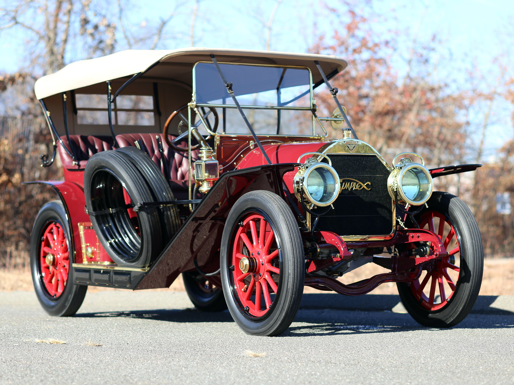 1910, Simplex, Model 50, Touring, Holbrook, Retro Wallpaper