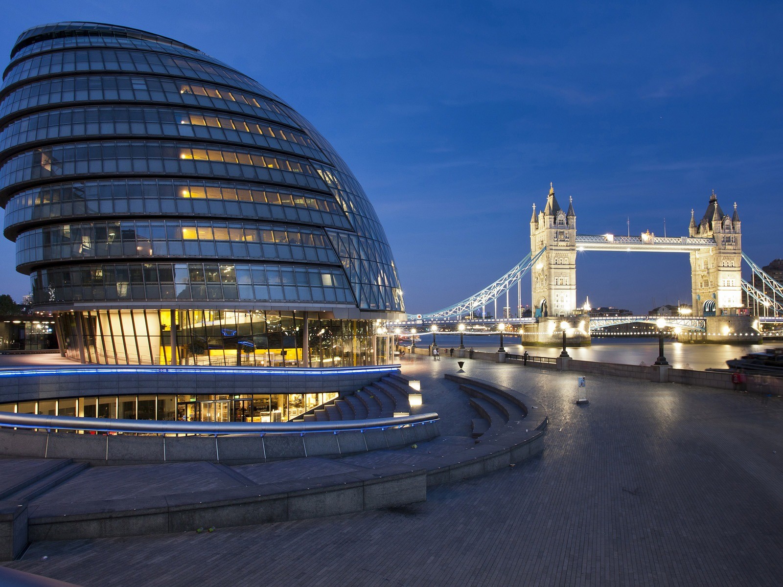 landscapes, Nature, England, London, City, Hall, Tower, Bridge Wallpaper