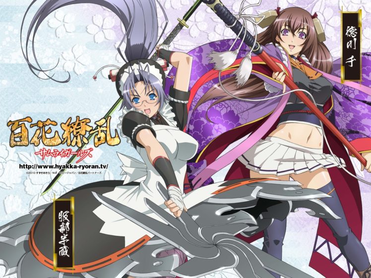 hyakka, Ryouran, Samurai, Girls HD Wallpaper Desktop Background