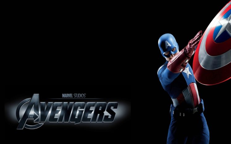 captain, America, Chris, Evans, The, Avengers,  movie , Black, Background HD Wallpaper Desktop Background