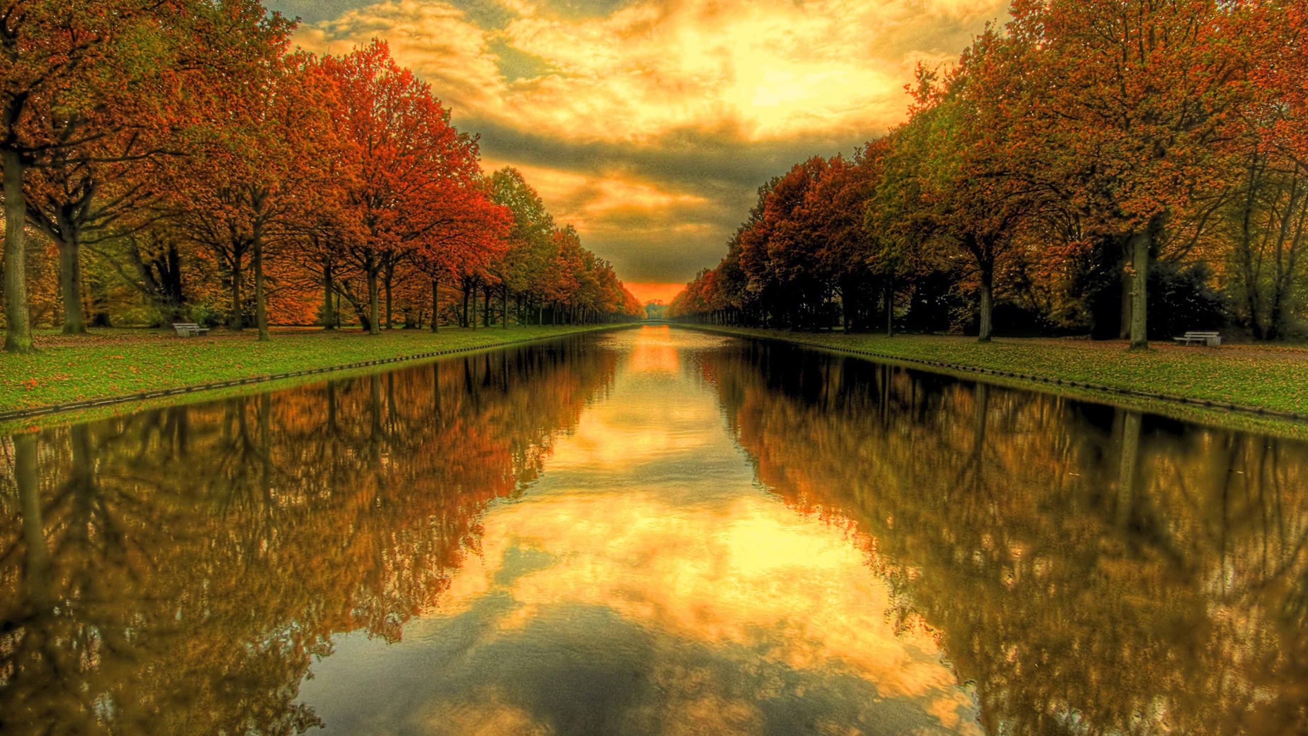 water, Nature, Trees, Autumn Wallpaper