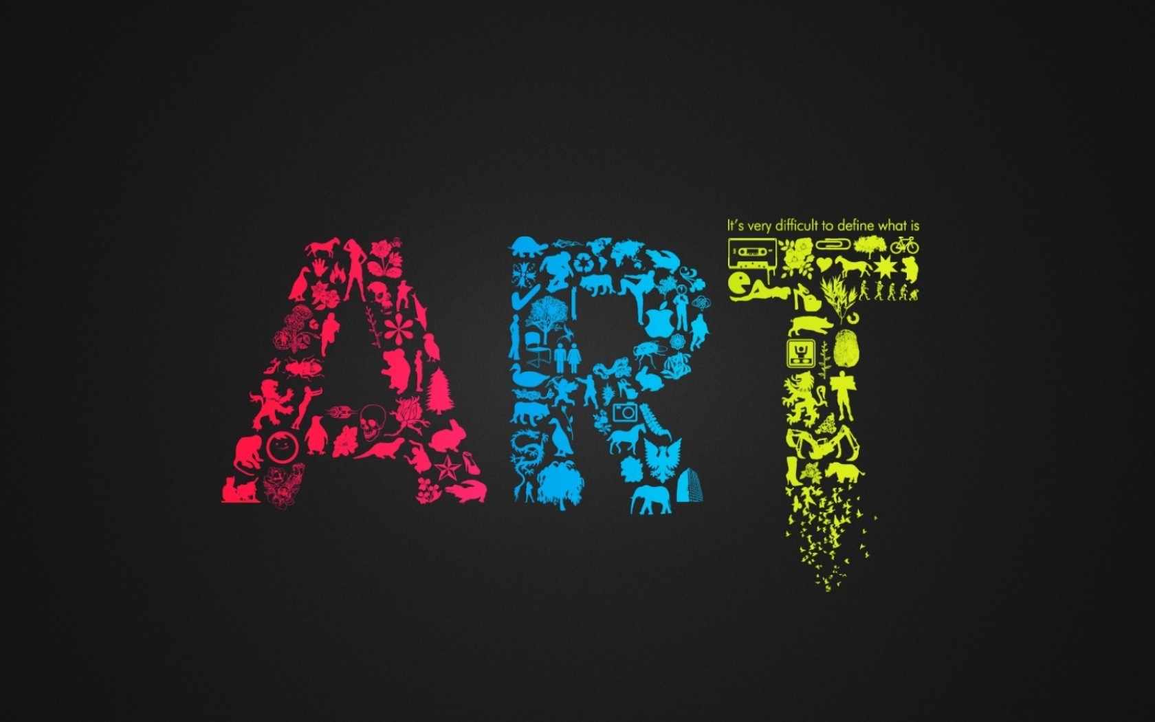 multicolor, Typography, Artwork Wallpaper