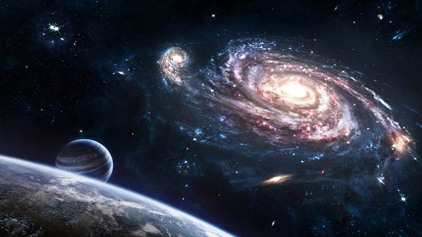 outer, Space, Galaxies Wallpaper