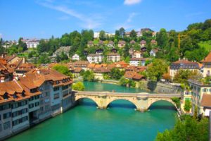 cityscapes, Bridges, Switzerland, Bern, Rivers