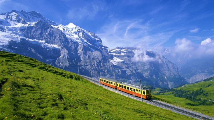 mountains, Switzerland, Bernese, Oberland HD Wallpaper Desktop Background