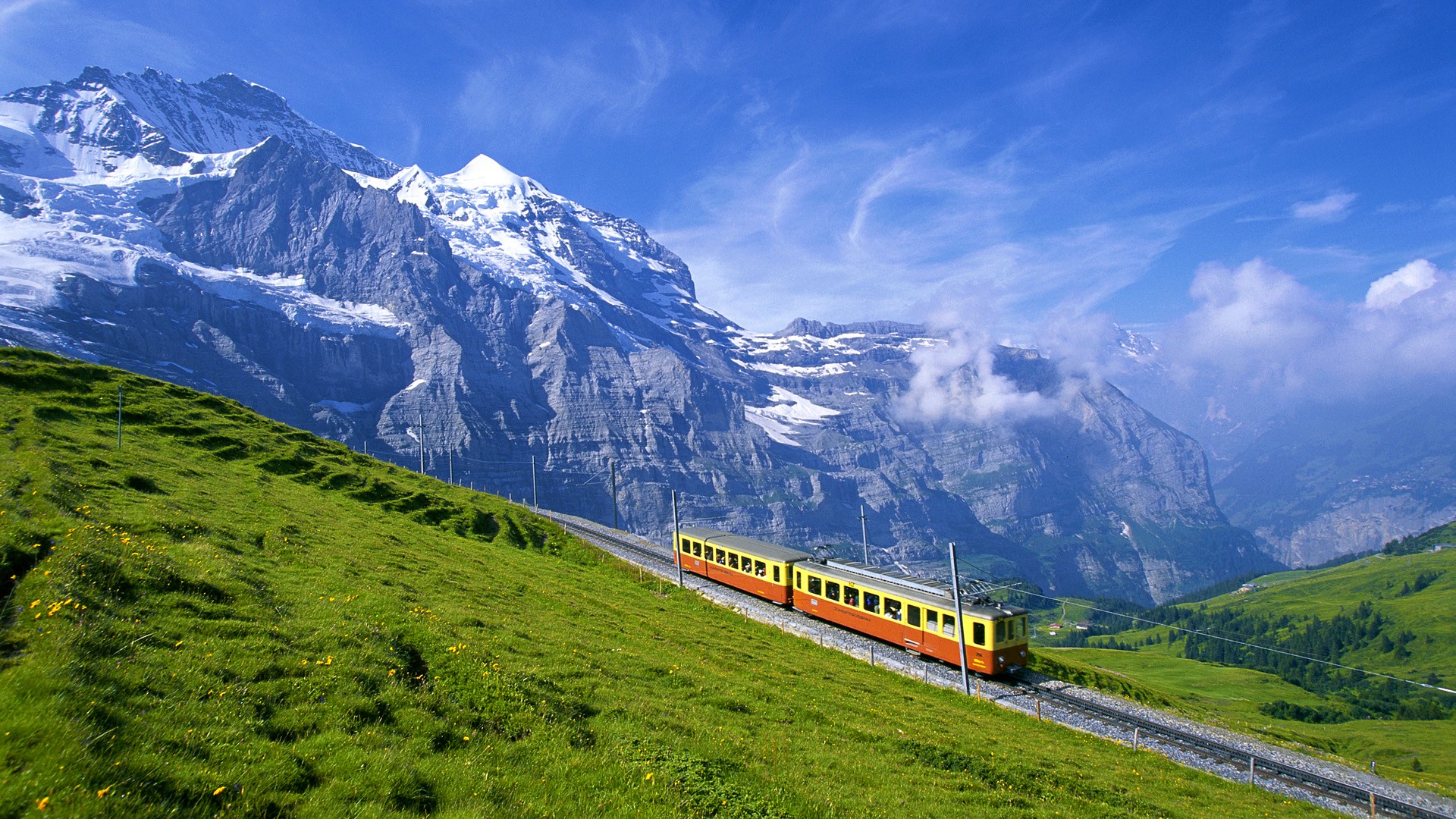 mountains, Switzerland, Bernese, Oberland Wallpaper