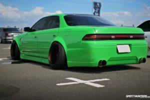 green, Cars, Toyota, Mark, Tuning, Suspension, Stance